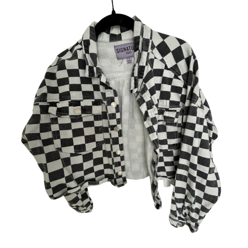 Signature Black and White Checkered Jacket